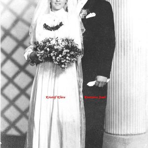 Kretovics Jenő és Kristóf Klára esküvője (1955. május 25.)